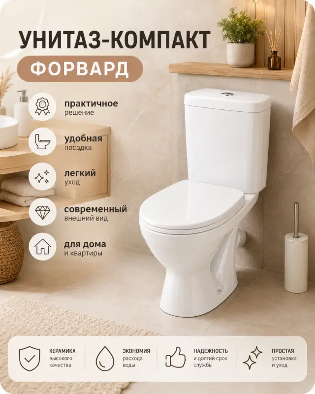 Унитаз компакт Форвард