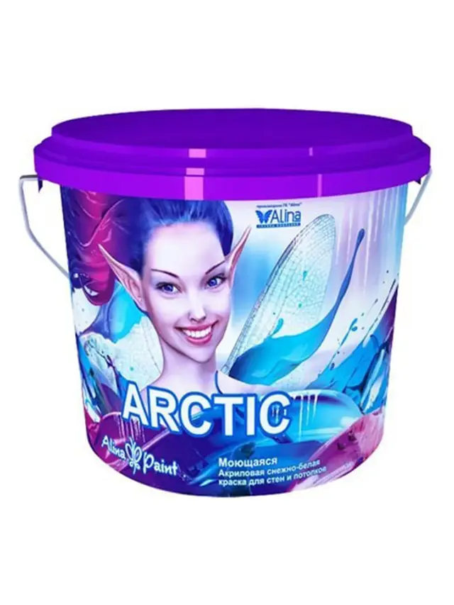 Краска водоэмульсионная ALINA ARCTIC 7кг акрил.моющ. д/стен и потолков