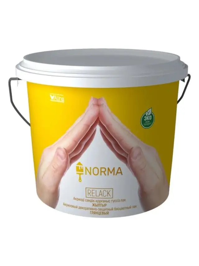 Лак  акриловый  NORMA Relaск глянцевый  на водной основе 3кг