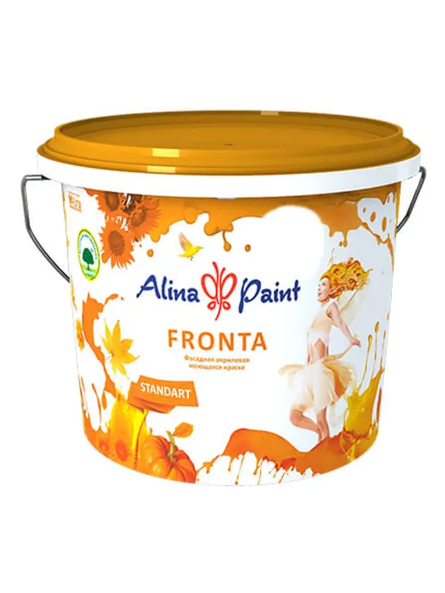 Краска водоэмульсионная ALINA FRONTA 15кг фасад.акрил.моющ.