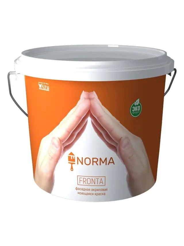 Краска водоэмульсионная NORMA FRONTA  3кг фасад.акрил.моющ.