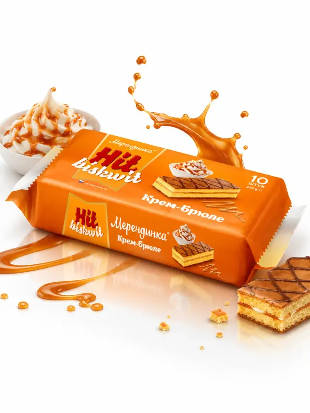 Бисквиты Мерендинки крем-брюле 360 гр.