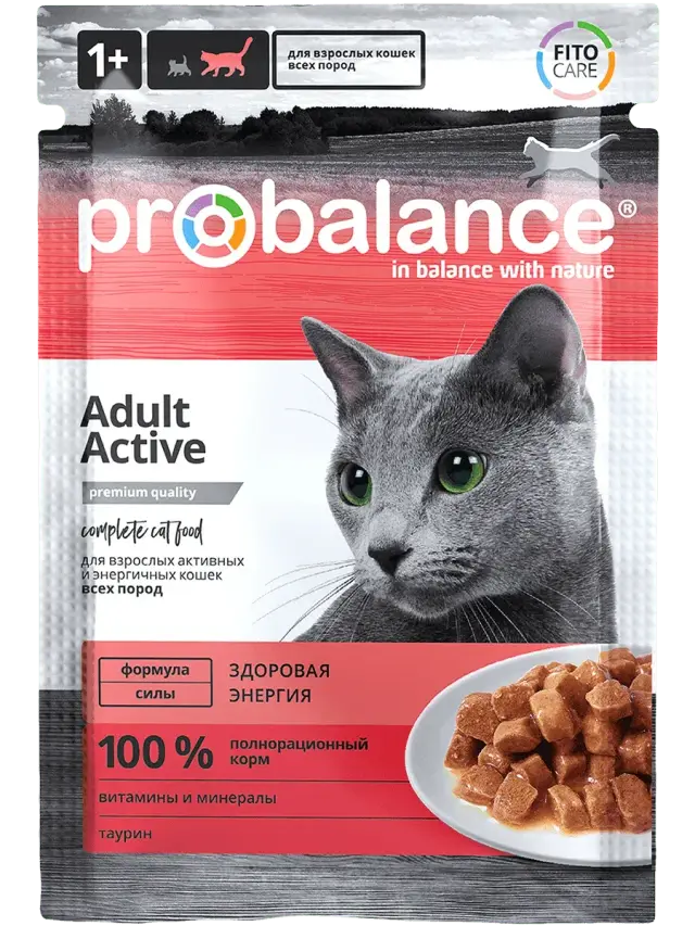 ProBalance (Пробаланс) Актив Влажный корм для кошек, 85 г