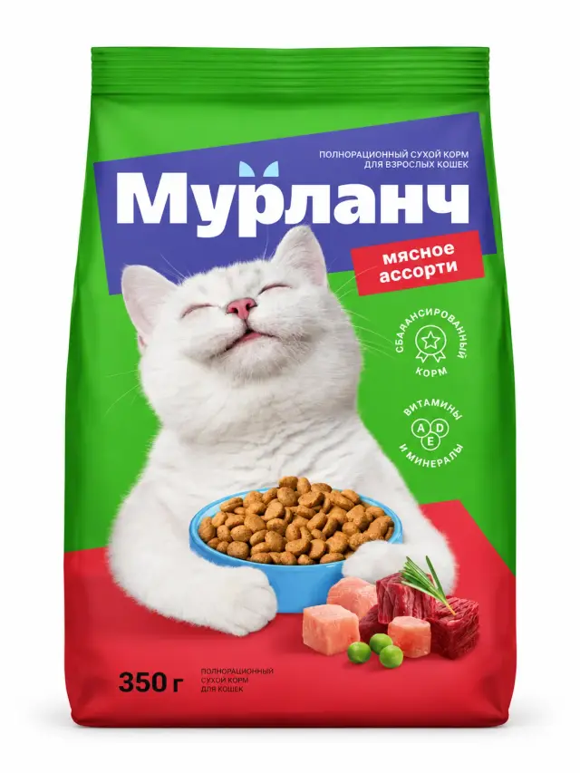 МУРЛАНЧ корм для кошек 350 гр.